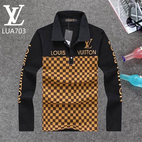 louis vuitton long sleeve polo|louis vuitton men's polo shirts.